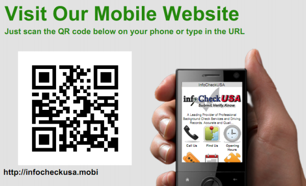 Click for InfoCheckUSA Mobile!
